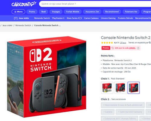CDiscount x Switch 2