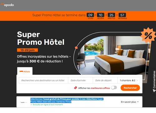Opodo promo Hotel