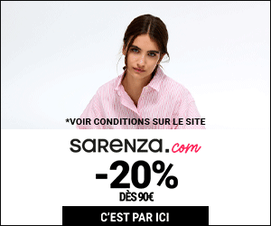 Sarenza code réduction ETE20