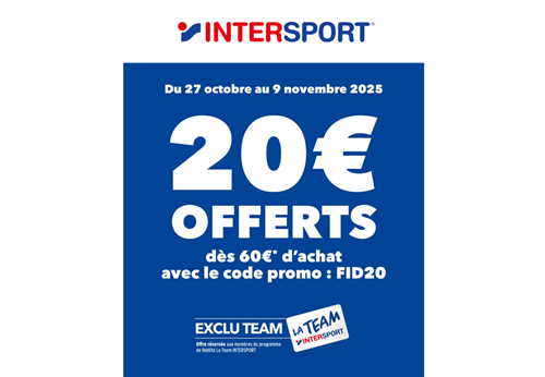 code promo intersport